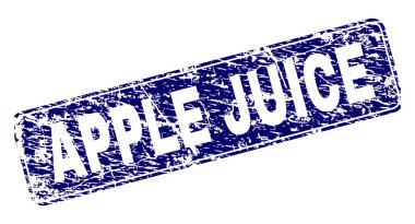 Yuvarlatılmış dikdörtgen damga çizilmiş elma suyu çerçeveli