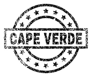 Grunge Cape Verde damga mühür dokulu