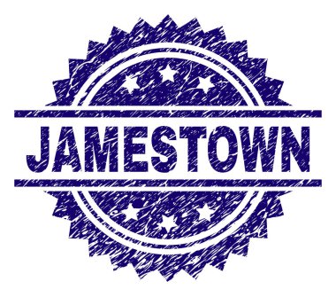 Grunge Jamestown damga mühür dokulu