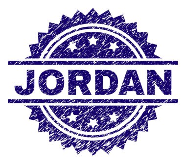 Dokulu Jordan damga mühür çizik