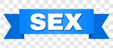 Seks başlık ile mavi şerit