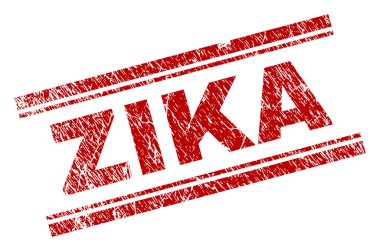 Dokulu Zika damga mühür çizik