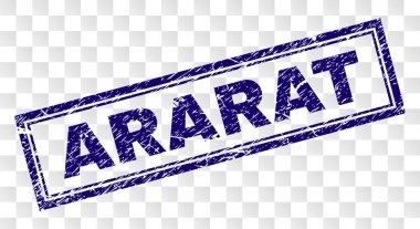 Çizik Ararat dikdörtgen damgası
