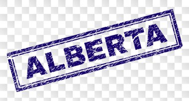 Grunge Alberta dikdörtgen damgası