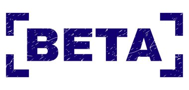 Dokulu Beta damga mühür köşeleri içinde çizik