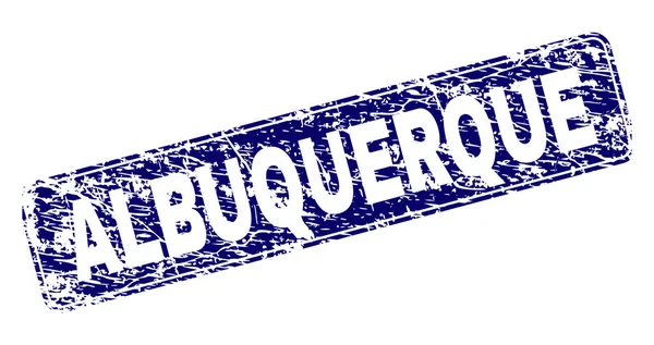 Yuvarlatılmış dikdörtgen damga grunge Albuquerque çerçeveli