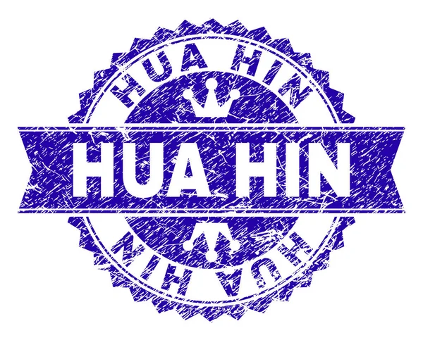 Grunge Hua Hin damga mühür kurdele ile dokulu