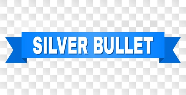 Listra azul com título BULLET SILVER — Vetor de Stock