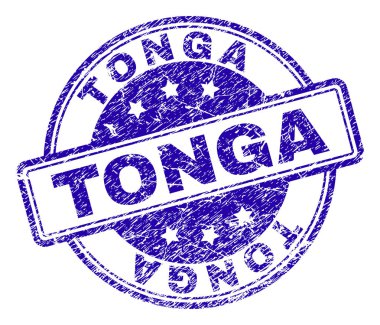 Dokulu Tonga damga mühür çizik