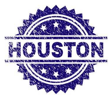 Dokulu Houston damga mühür çizik