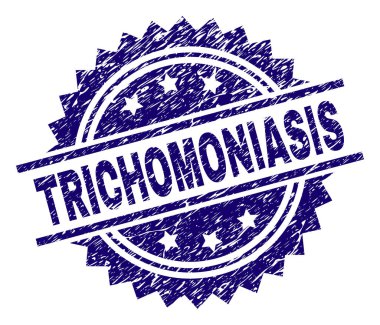 Grunge Trichomoniasis damga mühür dokulu