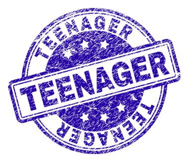 Grunge genç damga mühür dokulu