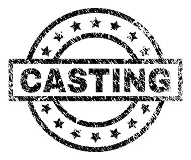 Dokulu döküm damga mühür çizik