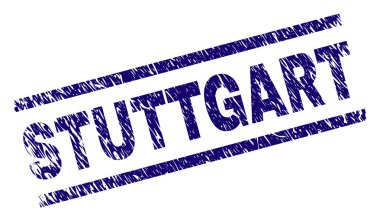 Dokulu Stuttgart damga mühür çizik