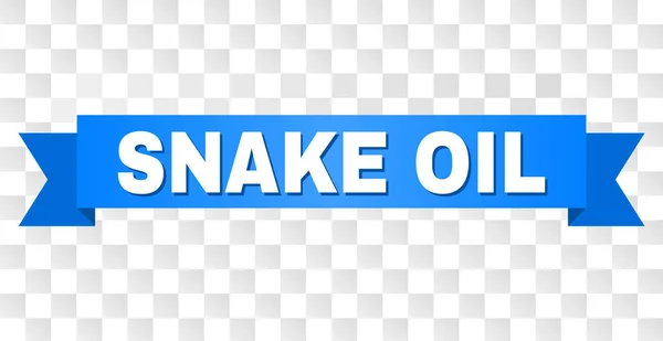 Синя смуга з SNAKE OIL Заголовок — стоковий вектор