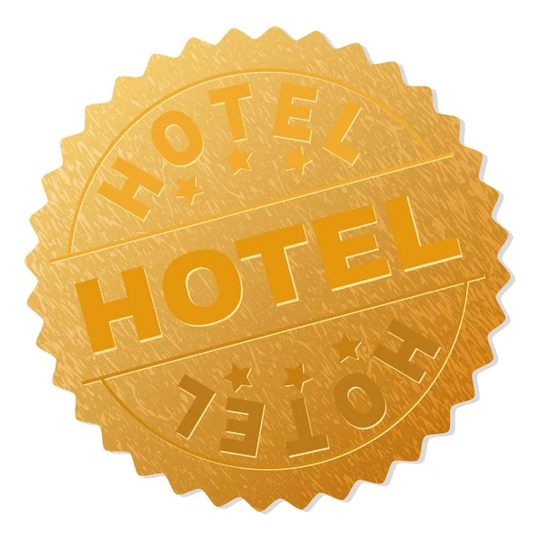 Golden Hotel Award stämpel — Stock vektor