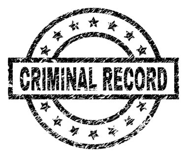 Grunge suç kayıt damga mühür dokulu