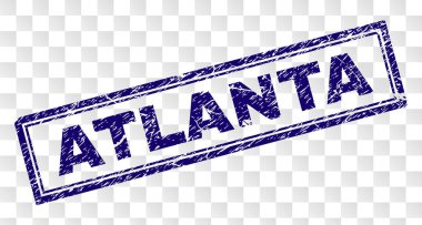 Grunge Atlanta dikdörtgen damgası