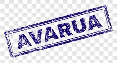 Çizik Avarua dikdörtgen damgası