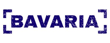 Grunge Bavyera damga mühür köşeleri içinde dokulu