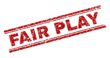 Dokulu Fair Play damga mühür çizik