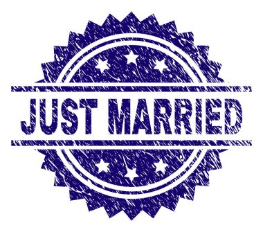 Dokulu sadece evli damga mühür çizik