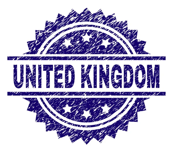 Grunge texturierte Vereinigtes Königreich Stempelsiegel — Stockvektor