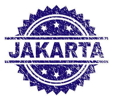 Grunge Jakarta damga mühür dokulu