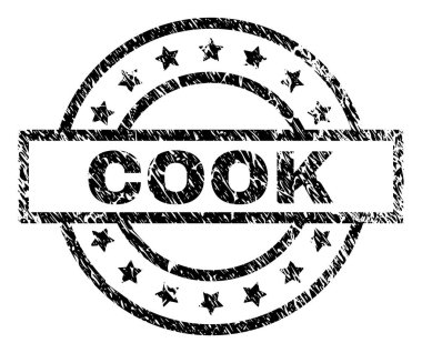 Grunge Cook damga mühür dokulu