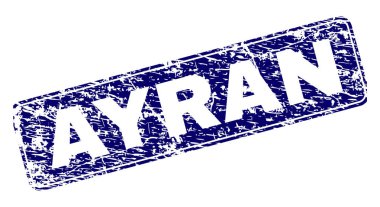 Yuvarlatılmış dikdörtgen damga çizilmiş Ayran çerçeveli