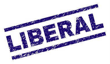 Grunge Liberal damga mühür dokulu