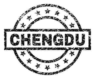 Dokulu Chengdu damga mühür çizik