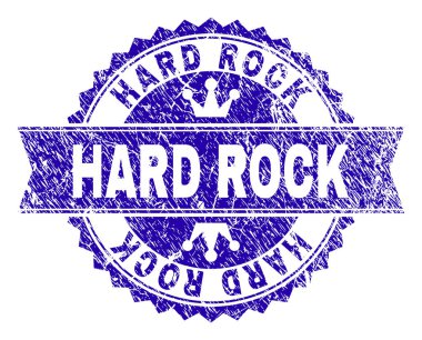 Dokulu Hard Rock damga mühür kurdele ile çizik