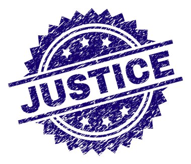 Çizik dokulu adalet damga mühür