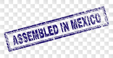 Meksika dikdörtgen pul monte çizik