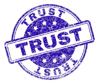 Dokulu güven damga mühür çizik