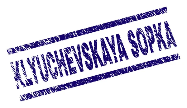 Sello de sello KLYUCHEVSKAYA SOPKA con textura grunge — Vector de stock