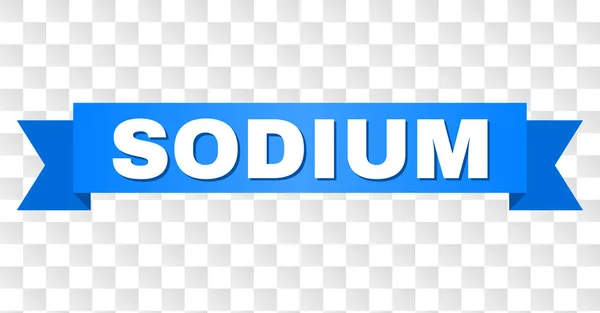 Bande bleue avec légende SODIUM — Image vectorielle