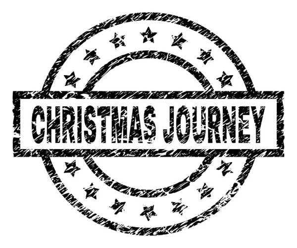 Печать CHRISTMAS JOURNEY — стоковый вектор