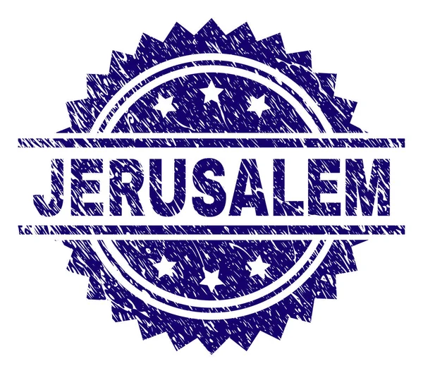 Grunge Textured JERUSALEM Stamp Seal — Stock Vector