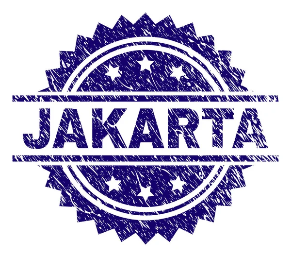 Grunge Jakarta damga mühür dokulu — Stok Vektör