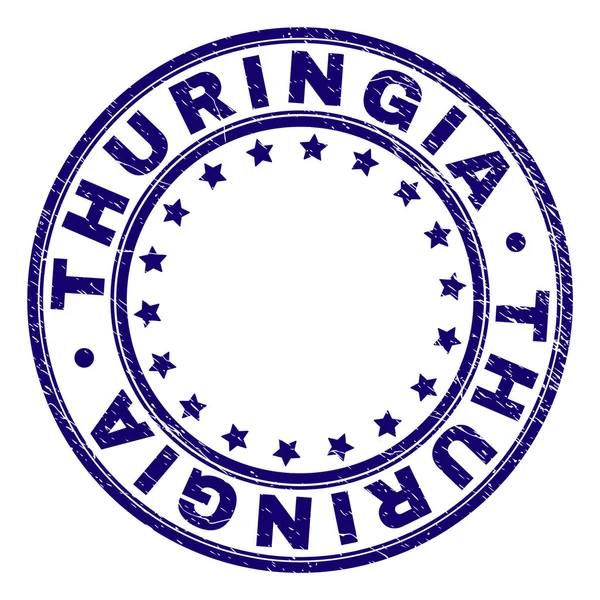 Grunge texturierte Thüringen runde Briefmarke Siegel — Stockvektor