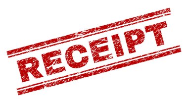 Grunge makbuz damga mühür dokulu