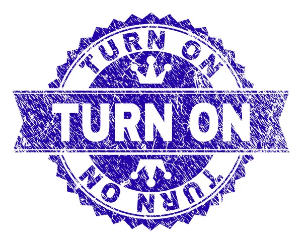 Grunge damga mühür kurdele ile açmak dokulu