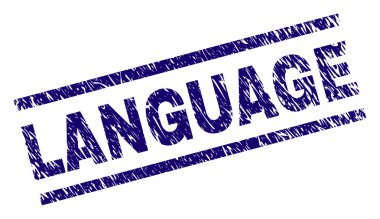 Grunge dil damga mühür dokulu