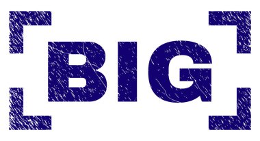 Grunge köşeler arasında büyük damga mühür dokulu