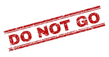 Grunge dokulu gitmek değil damga mühür