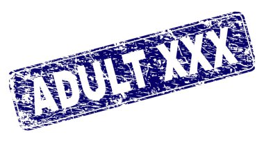 Yuvarlatılmış dikdörtgen damga çizilmiş yetişkin Xxx çerçeveli