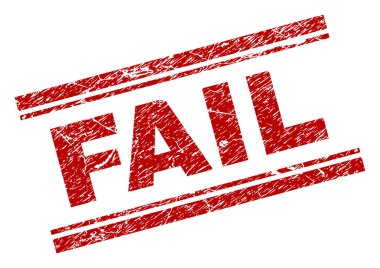 Dokulu başarısız damga mühür çizik