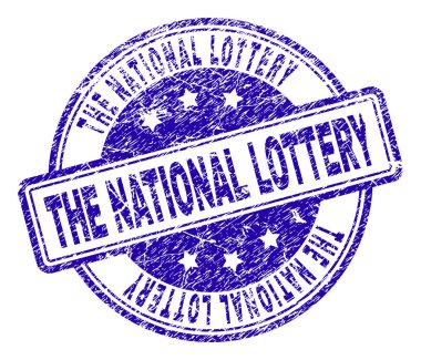 Grunge Milli Piyango damga mühür dokulu